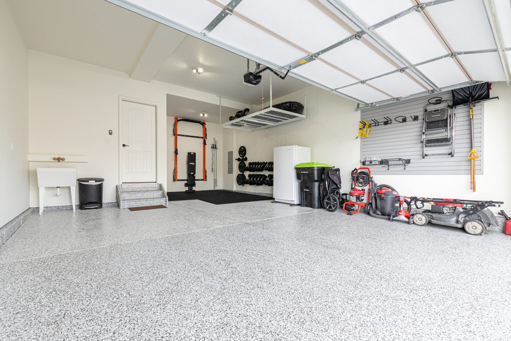 PRO Garage Renovations - PRx Garage Gym with custom storage and epoxy floors- Serving Fort Collins and surrounding areas