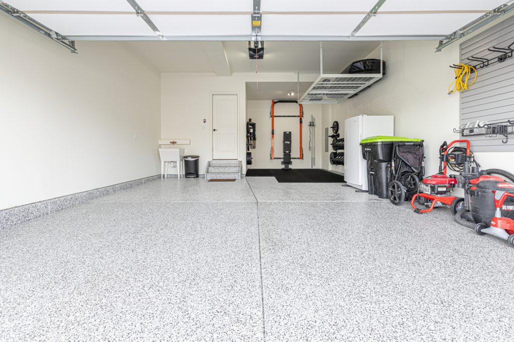PRO Garage Renovations - PRx Garage Gym with custom storage and epoxy floors- Serving Fort Collins and surrounding areas